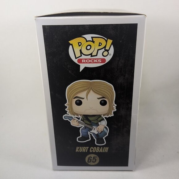 Funko POP! Rocks Kurt Cobain #65 Vinyl Figure NEW Nirvana Teen Spirit Guitar - Picture 11 of 12